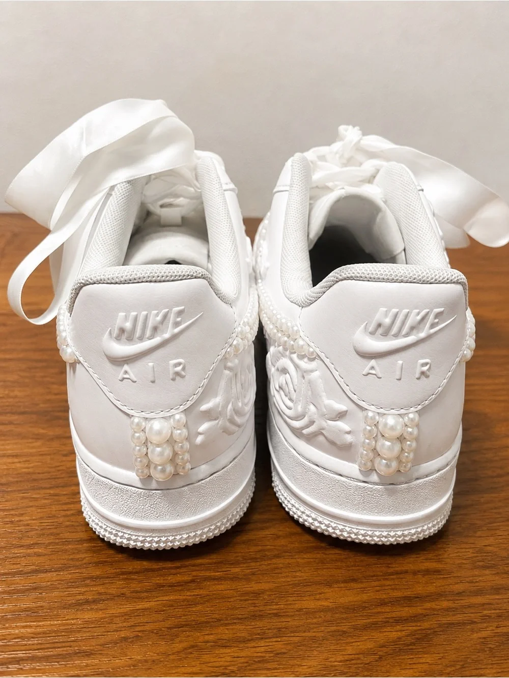 Nike Air Force 1 ’07 LX Pearl White Floral Rose Satin Women’s Size 7 HF2016-100